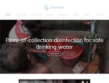 Tablet Screenshot of lotuswater.org